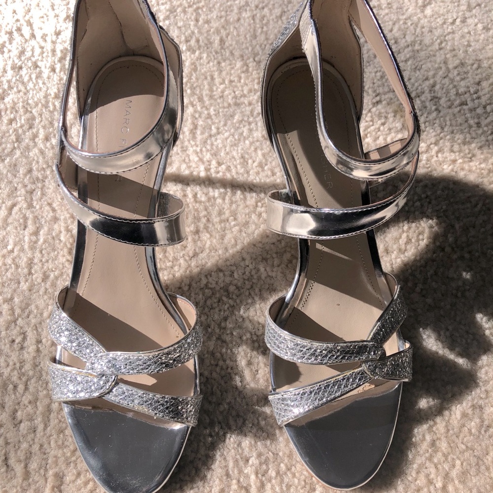 MARC FISHER - Silver Evening Shoes - 10M
